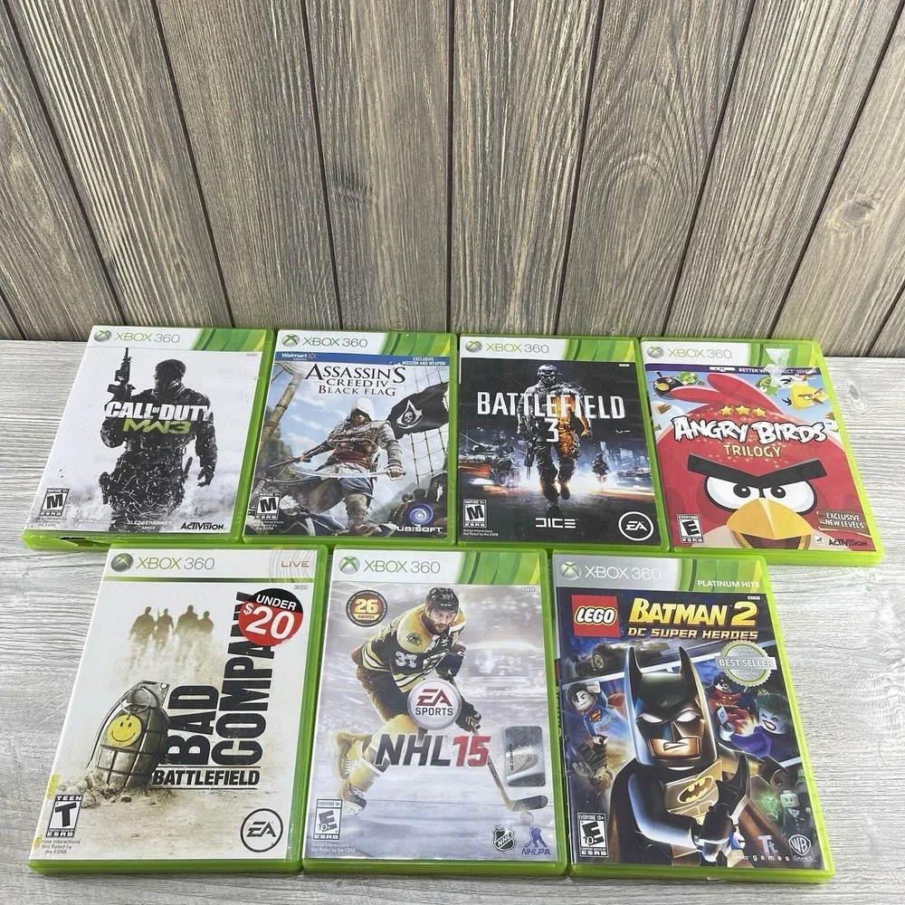 XBOX 360 Games Lot of 7  Action & Sports TESTED & WORKS